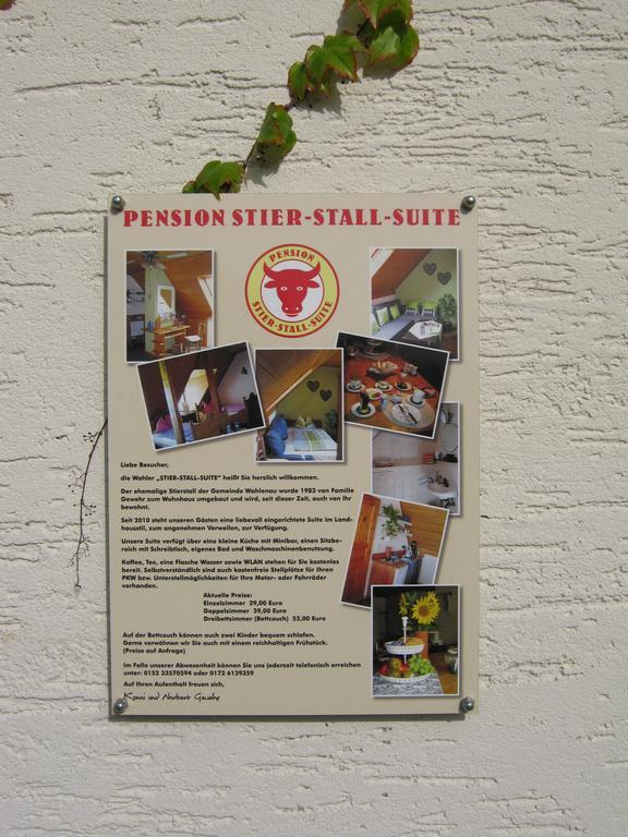 Stierstall-Suite Pension Wahlenau Exterior photo